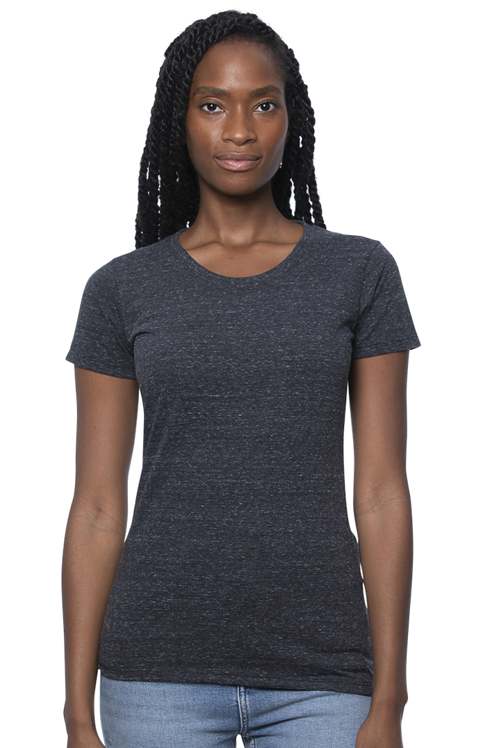 Royal Apparel 20001 Women's Triblend Short Sleeve Tee - Tri Onyx