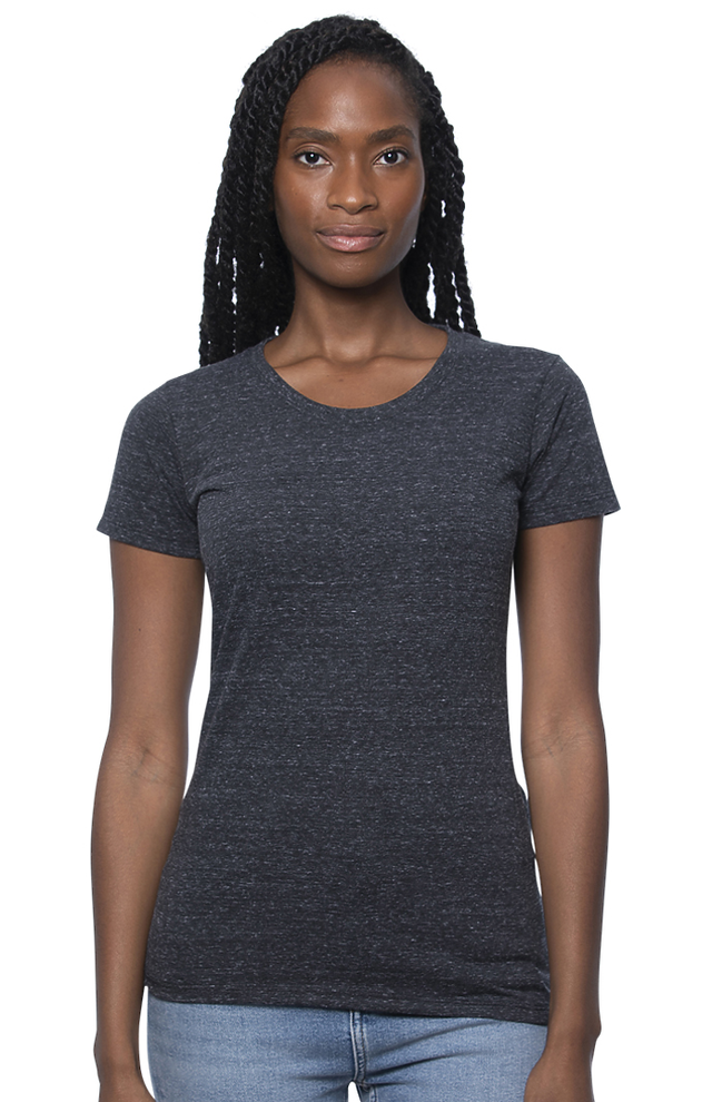 Royal Apparel 20001 Women's Triblend Short Sleeve Tee - Tri Onyx