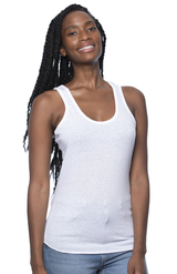 Royal Apparel 20010 Women's Triblend Tank Top - Tri White
