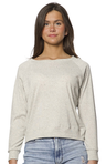 Royal Apparel 20012 Women's Triblend Long Sleeve Raglan Pullover - Tri Ash