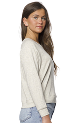 Royal Apparel 20012 Women's Triblend Long Sleeve Raglan Pullover - Tri Ash