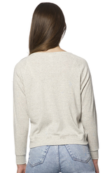 Royal Apparel 20012 Women's Triblend Long Sleeve Raglan Pullover - Tri Ash