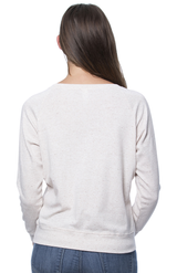Royal Apparel 20012 Women's Triblend Long Sleeve Raglan Pullover - Tri Oatmeal
