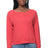 Royal Apparel 20012 Women's Triblend Long Sleeve Raglan Pullover - Tri Red