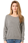 Royal Apparel 20012 Women's Triblend Long Sleeve Raglan Pullover - Tri Vintage Grey