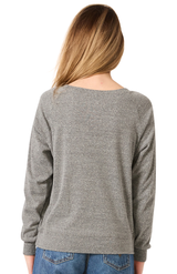 Royal Apparel 20012 Women's Triblend Long Sleeve Raglan Pullover - Tri Vintage Grey