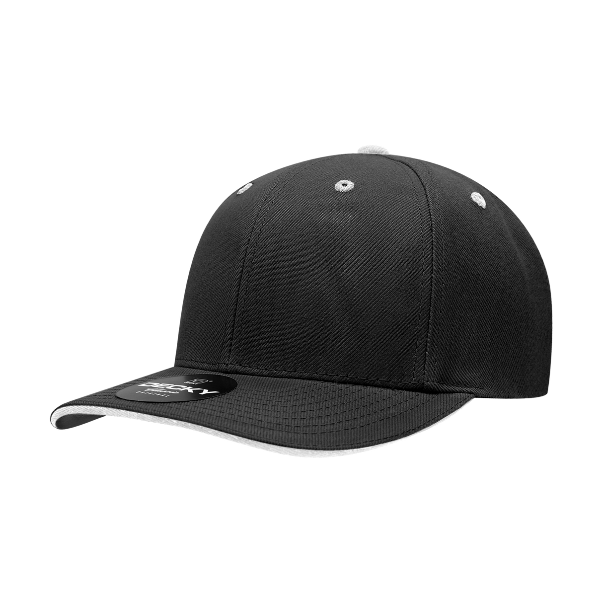 Decky 6 Panel Mid Profile Structured Sandwich Bill Cap | Decky 2003
