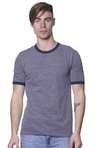 Royal Apparel 20052 Unisex Triblend Ringer Tee - Tri Vntg Gry / Tri Dnm Nvy