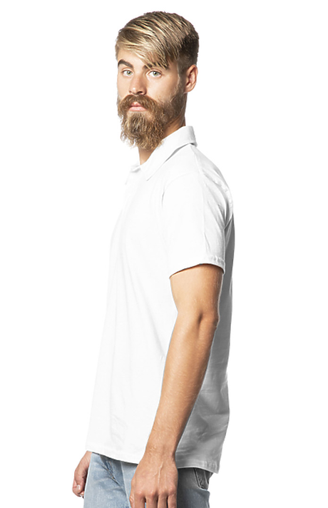 Royal Apparel 20057 Unisex Triblend Polo - Tri Pfd White