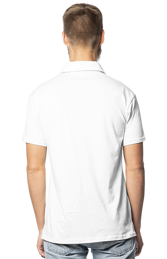 Royal Apparel 20057 Unisex Triblend Polo - Tri Pfd White