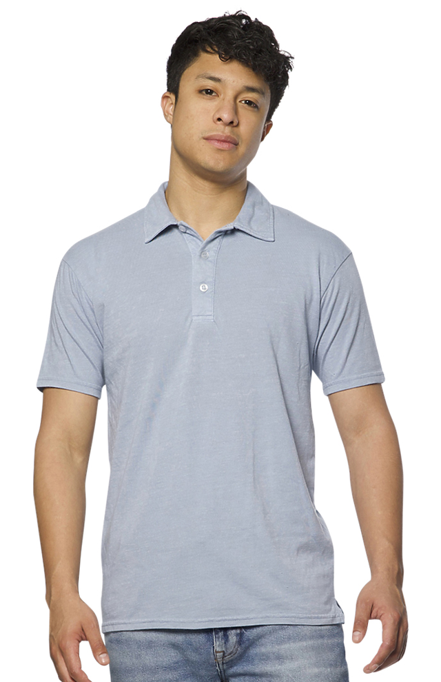 Royal Apparel 20057PD Unisex Triblend Pigment Dyed Polo - Bluestone
