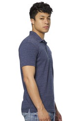 Royal Apparel 20057PD Unisex Triblend Pigment Dyed Polo - Denim Blue
