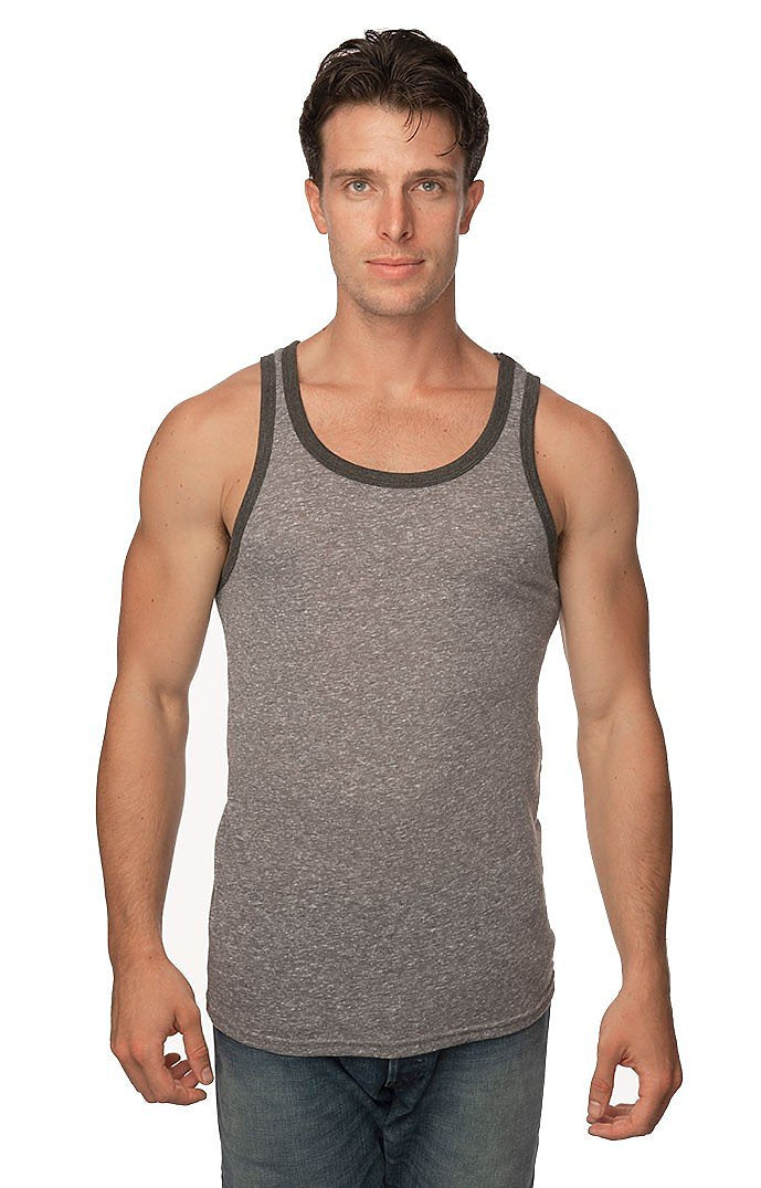 Royal Apparel 20058 Unisex Triblend Tank Top - Tri Vintage Grey/Tri Onyx