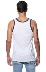 Royal Apparel 20058 Unisex Triblend Tank Top - Tri White / Tri Denim Nvy