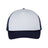 Valucap Foam Mesh-Back Trucker Cap - Valucap VC700 Valucap White/ Navy Adjustable