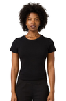 Royal Apparel 2011 Womens Rib Crop Tee - Black