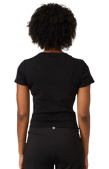 Royal Apparel 2011 Womens Rib Crop Tee - Black