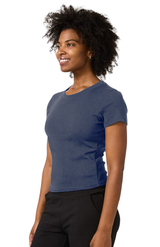 Royal Apparel 2011 Womens Rib Crop Tee - Navy