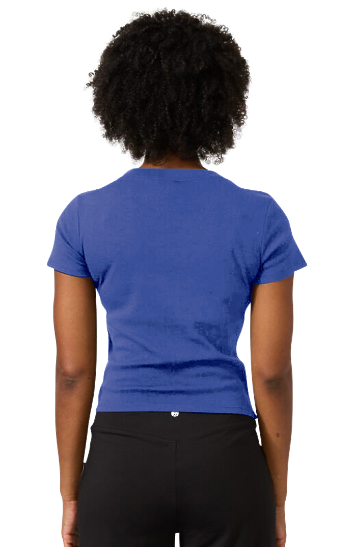 Royal Apparel 2011 Womens Rib Crop Tee - Royal