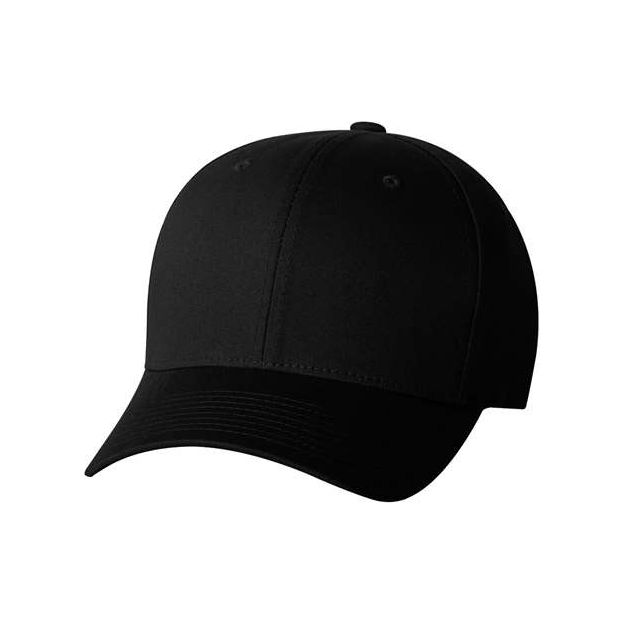 Flexfit V-Flexfit® Cotton Twill Cap - Flexfit 5001 Flexfit Black S/M