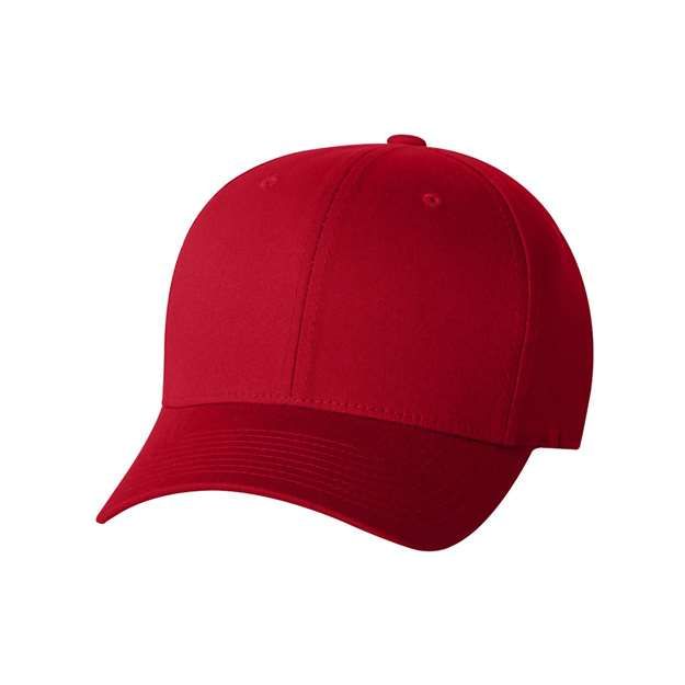 Flexfit V-Flexfit® Cotton Twill Cap - Flexfit 5001 Flexfit Red S/M