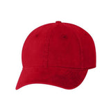 Valucap Unstructured Cap - Valucap AH35 Valucap Red Adjustable