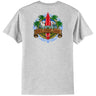 Joe's Surf Shop Longboard Design 50/50 Cotton Poly T-Shirts in Regular, Big and Tall