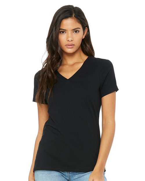 BELLA + CANVAS Women’s Relaxed Jersey V-Neck Tee - BELLA + CANVAS 6405