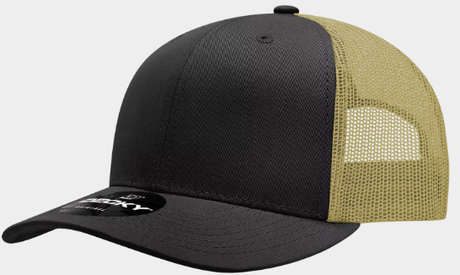 Decky 6 Panel Mid Profile Structured Cotton Blend Trucker | Decky 6021