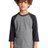 Royal Apparel 20260 Youth Triblend Raglan Baseball Shirt - Tri Vntg Gry / Tri Dnm Nvy