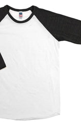 Royal Apparel 20260 Youth Triblend Raglan Baseball Shirt - Tri White / Tri Black