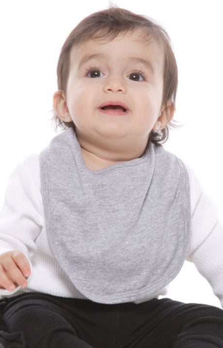 Royal Apparel 2035 Infant Bib - Heather Grey