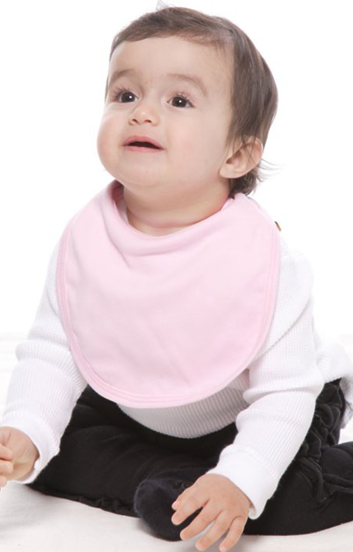 Royal Apparel 2035ORG Infant Organic Bib - Rose Pink