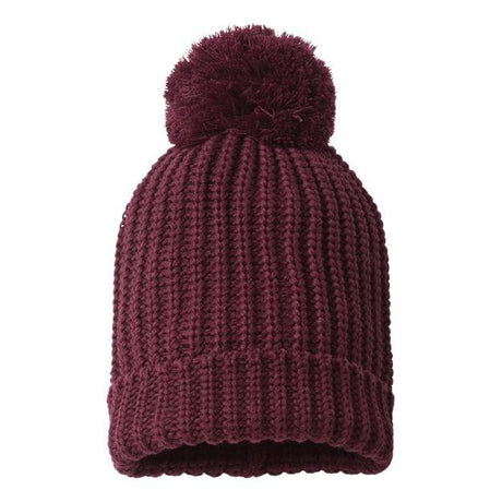 Richardson Chunky Cable Beanie - Richardson 143R Richardson Burgundy One Size