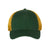 Valucap Bio-Washed Trucker Cap - Valucap AH80 Valucap Dark Green/ Gold Adjustable