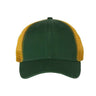 Valucap Bio-Washed Trucker Cap - Valucap AH80 Valucap Dark Green/ Gold Adjustable