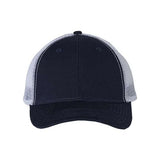 Valucap Bio-Washed Trucker Cap - Valucap AH80 Valucap Navy/ White Adjustable