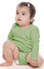 Royal Apparel 2037ORG Infant Organic Long Sleeve One Piece - Avocado