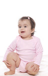 Royal Apparel 2037ORG Infant Organic Long Sleeve One Piece - Rose Pink