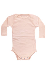 Royal Apparel 2037ORG Infant Organic Long Sleeve One Piece - Peach
