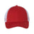 Valucap Bio-Washed Trucker Cap - Valucap AH80 Valucap Red/ White Adjustable