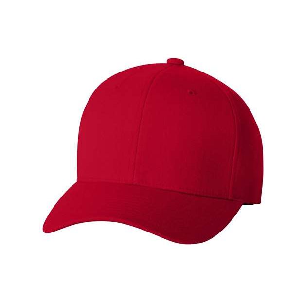 Flexfit Wool-Blend Cap - Flexfit 6477 Flexfit Red S/M