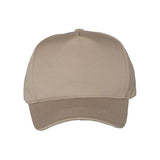 Valucap Five-Panel Twill Cap - Valucap 8869 Valucap Khaki Adjustable