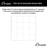3.5 MM OFFICIAL SIZE SOCCER NET ORANGE