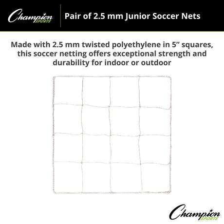 3.5 MM OFFICIAL SIZE SOCCER NET ORANGE