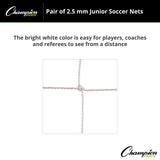 3.5 MM OFFICIAL SIZE SOCCER NET ORANGE