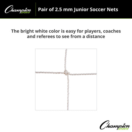 3.5 MM OFFICIAL SIZE SOCCER NET ORANGE