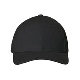 Valucap Heavy Brushed Twill Structured Cap - Valucap 9910 Valucap Black Adjustable