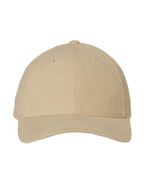 Valucap Heavy Brushed Twill Structured Cap - Valucap 9910 Valucap Khaki Adjustable