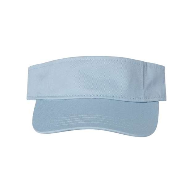Valucap Bio-Washed Visor - Valucap VC500 Valucap Baby Blue Adjustable